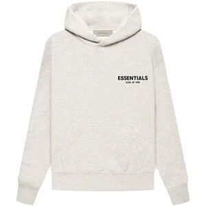 Fear of God Essentials Light Gray Hoodie